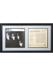 Framed Beatles Full Band Autographed Album Sleeve