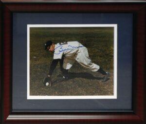 Framed Billy Martin Autographed Color Photo