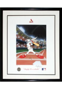 Framed Bugs Bunny St. Louis Cardinals “Simply Remarkable” Limited Edition Print