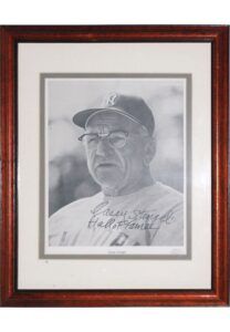 Framed Casey Stengel Autographed Photo