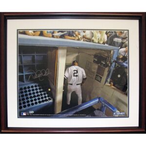 Framed Derek Jeter Autographed Last Time Through The Tunnel At Yankee Stadium 16×20 Photo