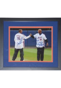 Framed Doc Gooden & Darryl Strawberry Autographed Photo