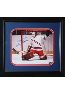 Framed Eddie Giacomin Autographed Photo