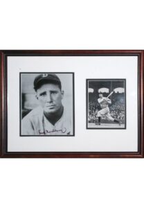 Framed Hank Greenberg Signed Photo