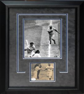 Framed Jackie Robinson Autographed Display Piece