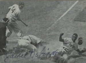 Framed Jackie Robinson Autographed Photo