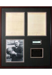 Framed James Naismith Autographed Cut