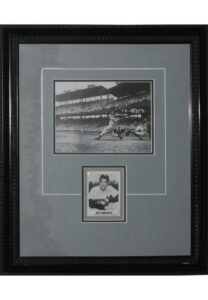 Framed Joe DiMaggio Autographed Card