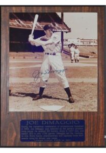 Framed Joe DiMaggio Autographed Limited Edition Photo