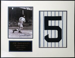 Framed Joe DiMaggio NY Yankees Autographed LE Photo Display