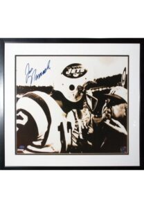 Framed Joe Namath Autographed Photo