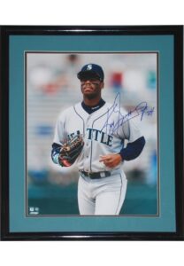 Framed Ken Griffey Jr. Autographed Photo & Limited Edition Mitch Heinze Lithograph