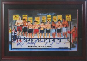 Framed Legends of the Ring Autographed LE Litho