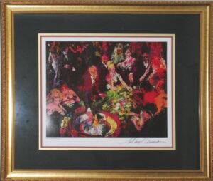 Framed LeRoy Neiman Autographed “International Roulette” Print