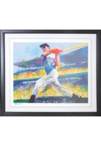 Framed Leroy Neiman Limited Edition Print Autographed by Joe DiMaggio