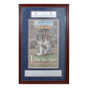 Framed Mariano Rivera & Joe Girardi Autographed Newsday Cover