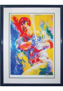 Framed Mark McGwire Leroy Neiman Lithograph