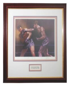 Framed Max Schmelling & Joe Lewis Autographed Limited Edition Rendering