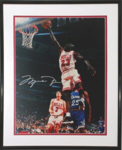 Framed Michael Jordan Autographed LE 16″ x 20″ Photo