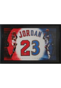 Framed Michael Jordan Autographed Number “23” Display Piece