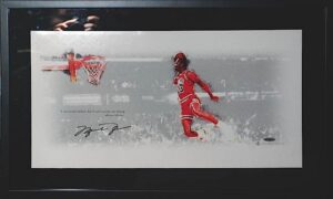 Framed Michael Jordan Autographed Photo