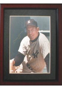 Framed Mickey Mantle Autographed Photo Inscribed “No 7”