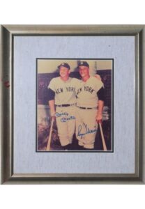 Framed Mickey Mantle & Roger Maris Autographed Photo