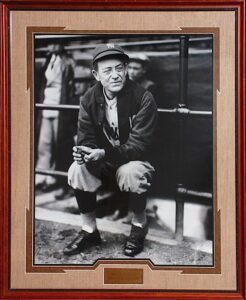 Framed Miller Huggins 25th NY Yankee Manager Photograph That Hung in the NY Yankees Locker Room