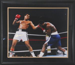 Framed Muhammad Ali “Thrilla in Manila” Autographed Photo