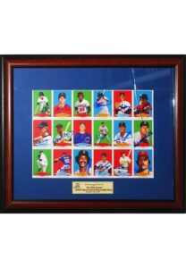 Framed Multi-Signed Baseball Cards