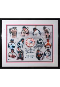 Framed New York Yankees “Team of the Century” Multi-Signed Limited Edition Print