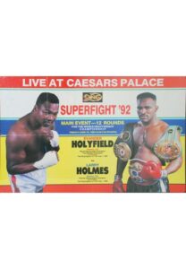 Framed “Superfight 92” Holmes vs. Holyfield On-Site Fight Poster