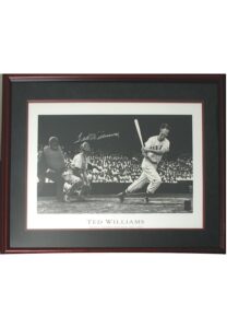 Framed Ted Williams Autographed Print