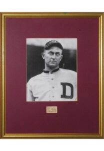 Framed Ty Cobb Autographed Cut