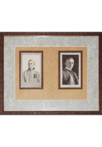 Framed Ty Cobb Autographed Photo Display