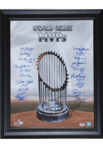 Framed “World Series MVPs” Multi-Signed Photo with 18 Signatures