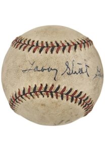 Gabby Street Dual-Signed Baseball