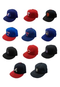 Game-Used Baseball Caps Including – Cecil Fielder, Galarraga, Larkin, Sheffield, Girardi & Others