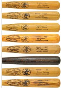 Game-Used Bicentennial Bat Group Lot — George Foster, Al Cowens, Ron Cey, Jerry Morales, Bill Madlock, Jay Johnstone, Dave Kingman & Rennie Stennett