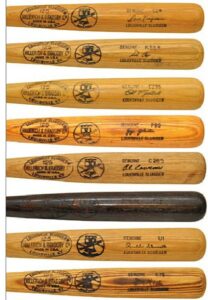 Game-Used Bicentennial Bat Group Lot — George Foster, Al Cowens, Ron Cey, Jerry Morales, Bill Madlock, Jay Johnstone, Dave Kingman & Rennie Stennett