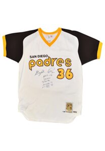 Gaylord Perry San Diego Padres Autographed Home Mitchell & Ness Jersey