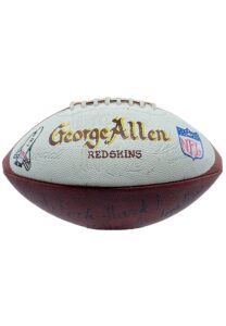 George Allen Challenger Space Shuttle Charity Event Signed Football