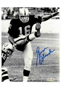 George Blanda Oakland Raiders Autographed B&W Photo With Box