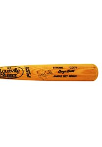 George Brett Kansas City Royals Autographed Signature Modle Display Bat