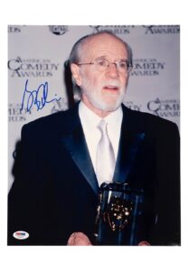 George Carlin Autographed 11″x14″ Photo