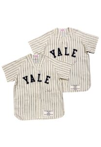 George H.W. Bush Yale Bulldogs Autographed Mitchell & Ness Jerseys