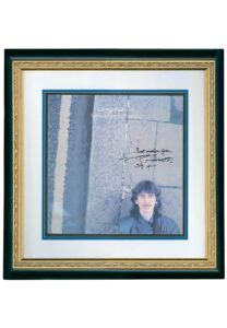 George Harrison “Somewhere in England” Signed & Inscribed Framed LP Cover