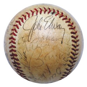 Golf Outing Sports Stars Autographed Baseball with Elway, Drysdale & Others from the Collection of Rick Rhoden