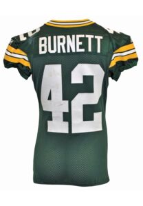 Green Bay Packers Game-Used Jerseys — 2011 Morgan Burnett Home, 1998 Rob Davis Road & 2007 Tramon Williams Road