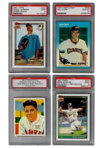 Grouping Of Baseball Cards Including Bo Jackson Rookie GEM MT 10 & Others